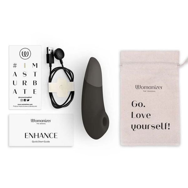 Вакуумный клиторальный стимулятор Womanizer Enhance Black (мятая упаковка!!!) SX2519-R