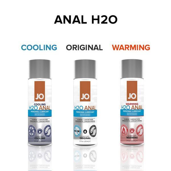 Анальна змазка JO ANAL H2O &mdash; ORIGINAL (60 мл) на водній основі, рослинний гліцерин SO1455
