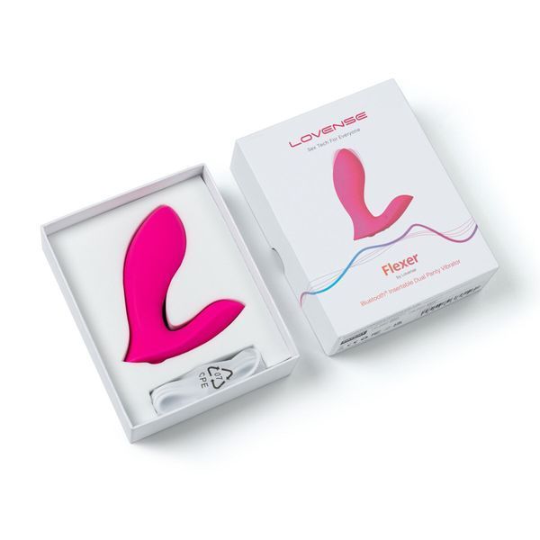 Смарт-вібратор у трусики Lovense Flexer, манливий рух + вібрація, стимуляція клітора та точки G SO7485