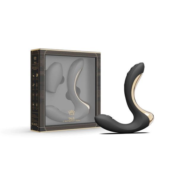 Вібратор-пульсатор з вакуумною насадкою Zalo &ndash; Talis G-Spot PulseWave Vibrator Obsidian Black SX0713