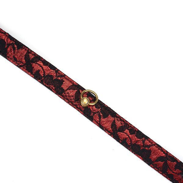 Чокер с кольцом для поводка Liebe Seele Victorian Garden Choker SO9471