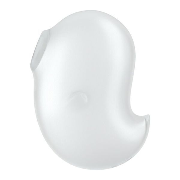 Вакуумний кліторальний стимулятор з вібрацією Satisfyer Cutie Ghost White SX0573