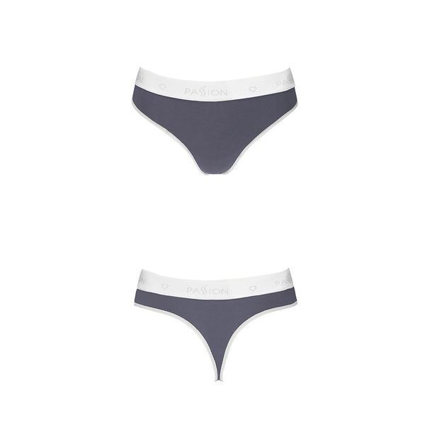 Спортивні трусики-стрінги Passion PS007 PANTIES S, dark grey SO4249