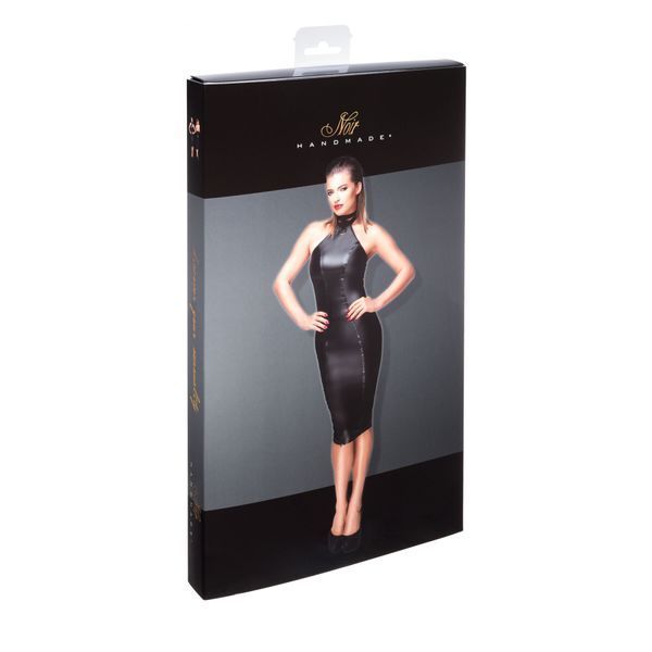 Платье-карандаш с мокрым эффектом Noir Handmade F160 Powerwetlook pencil dress, XL SX0038