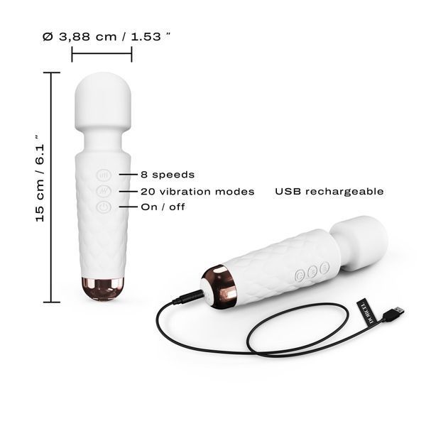 Мінівібромасажер Dorcel Wand Mini Wanderful White SO7814