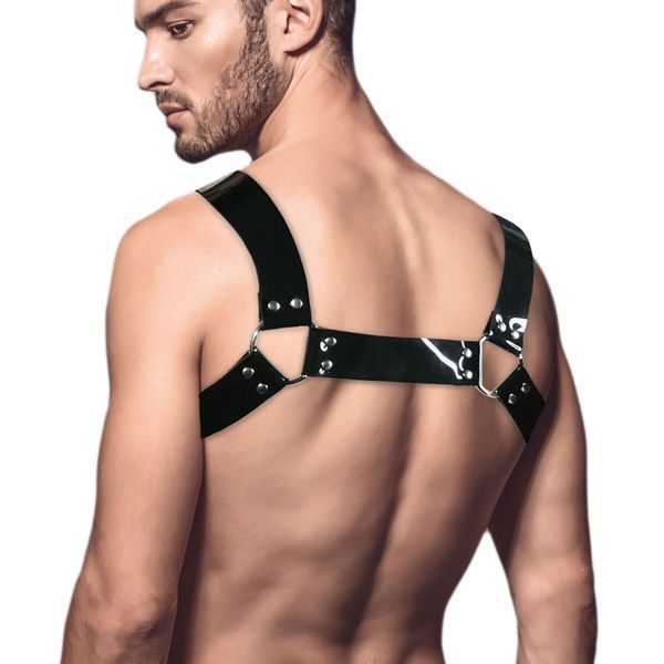 Чоловіча портупея на груди Feral Feelings - Bulldog Harness Black SO9304