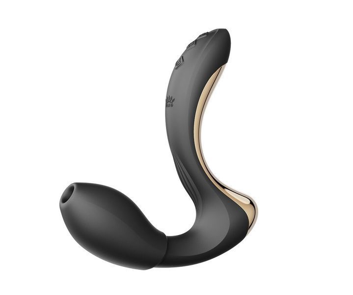 Вібратор-пульсатор з вакуумною насадкою Zalo &ndash; Talis G-Spot PulseWave Vibrator Obsidian Black SX0713