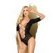 Боди Penthouse Salute Me XL Black, имитация шнуровки на спине и декольте, геометрическое плетение SO6438 фото 1