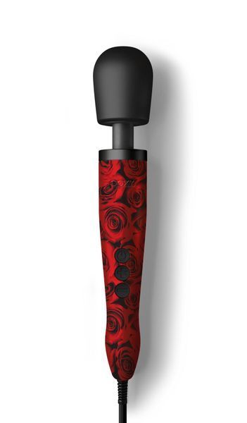 Вібромасажер DOXY Original ROSE PATTERN, дуже потужний, живлення 220В, пульсівні вібрації SX2454