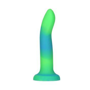 Светящийся в темноте фаллоимитатор ADDICTION Rave 8&Prime; Glow in the Dark Dildo Blue Green, 20,3 см SO6849