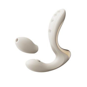 Вібратор-пульсатор з вакуумною насадкою Zalo &ndash; Talis G-Spot PulseWave Vibrator Ivory White SX0714
