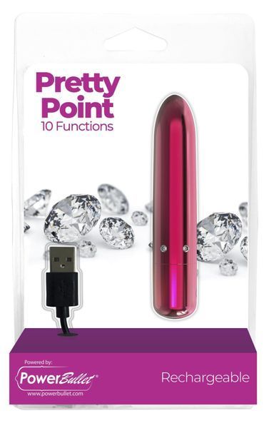 Віброкуля PowerBullet - Pretty Point Rechargeable Bullet Pink SO5566