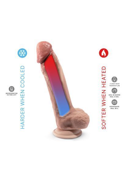 Фалоімітатор SilexD Tomas Premium Real Skin Flesh (9in MODEL 1), ультрареалістик, діаметр 5 см SX1701