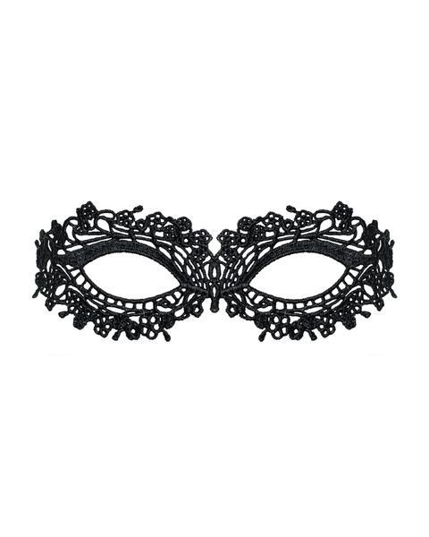 Мереживна маска Obsessive A710 mask, єдиний розмір, чорна SO7188