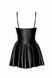 Платье Noir Handmade F308 Dreamer, L, мини, под латекс, открытые плечи, юбка клеш, молния спереди SX0287 фото 6