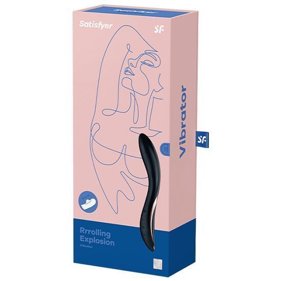 Вибратор с жемчужной стимуляцией точки G Satisfyer Rrrolling Explosion Black SO6074