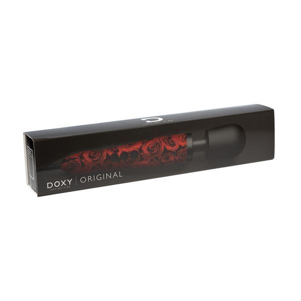Вібромасажер DOXY Original ROSE PATTERN, дуже потужний, живлення 220В, пульсівні вібрації SX2454