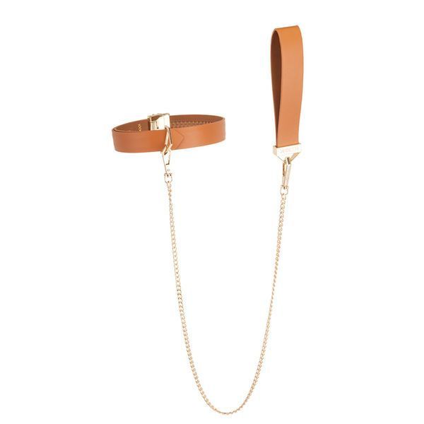 Поводок LOCKINK Tied Collar with Leash Set - Brown SX0828