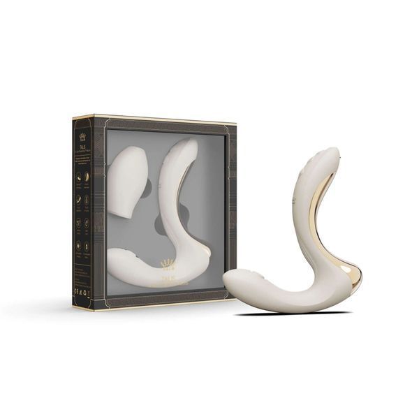 Вібратор-пульсатор з вакуумною насадкою Zalo &ndash; Talis G-Spot PulseWave Vibrator Ivory White SX0714