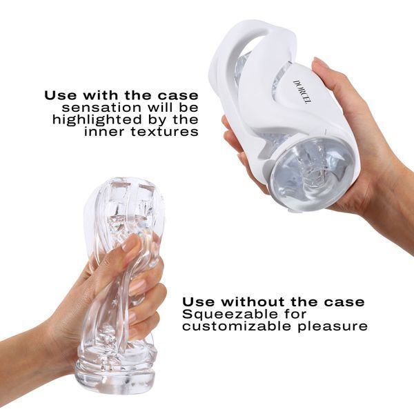 Мастурбатор Dorcel DEEP BLOW WHITE, двойное использование SO7377