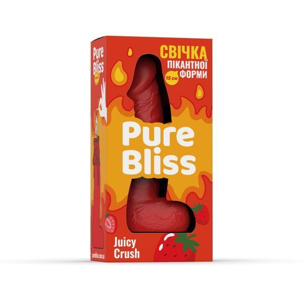 Ароматна свічка пікантної форми Pure Bliss Red Juicy Crush (Ягідний вибух) 15 см SX3034