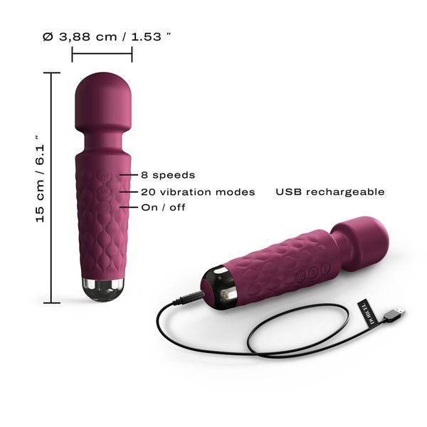 Мини-вибромассажер Dorcel Wand Mini Wanderful Plum SO7815