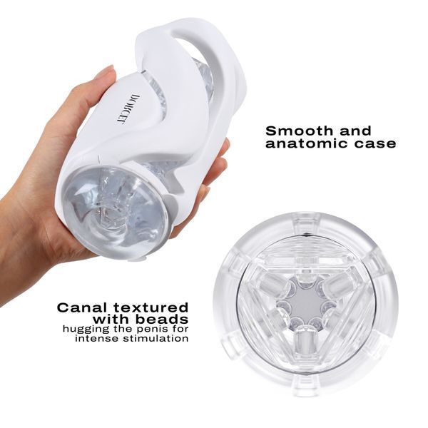 Мастурбатор Dorcel DEEP BLOW WHITE, двойное использование SO7377