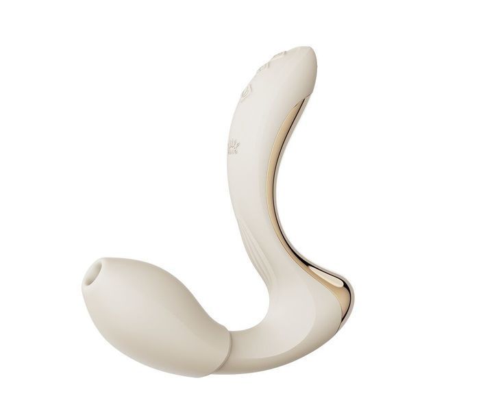 Вібратор-пульсатор з вакуумною насадкою Zalo &ndash; Talis G-Spot PulseWave Vibrator Ivory White SX0714