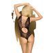 Боди Penthouse Runway Queen S/L Black, вырез на спине, плетение в зоне декольте и на спинке SO6469 фото 2
