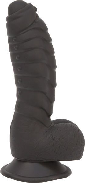 Фаллоимитатор ADDICTION Ben 7" Dildo With Balls Black, вибропуля в подарок SX3156