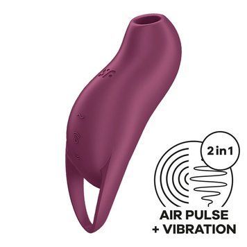 Вакуумний кліторальний стимулятор з вібрацією Satisfyer Pocket Pro 1 Purple SX0575