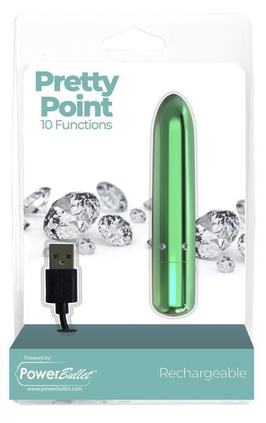 Віброкуля PowerBullet - Pretty Point Rechargeable Bullet Teal SO5567