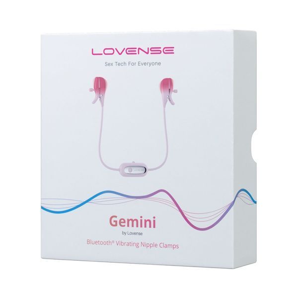 Смарт-вибратор для груди Lovense Gemini, регулировка сжатия соска, можно носить SO7487