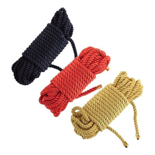 Мотузка для шибарі LOCKINK SEVANDA Shibari Pratice Rope, червона, 8 м, нейлон+бавовна SX0879