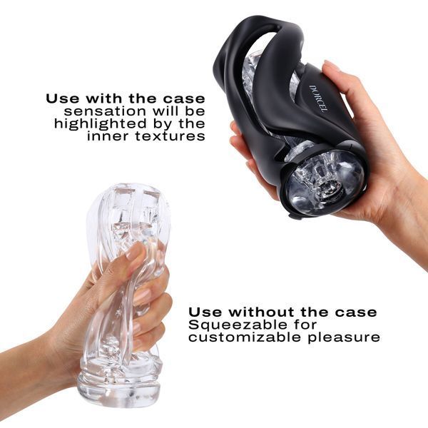 Мастурбатор Dorcel DEEP BLOW BLACK, двойное использование SO7378