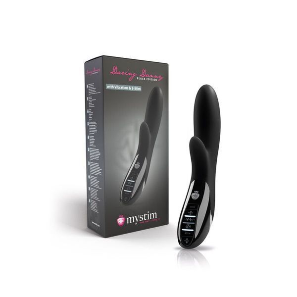 Вибратор-кролик с электростимуляцией Mystim Daring Danny eStim Black, миостимулятор SO2988