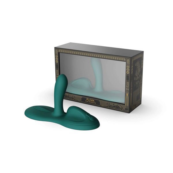 Sit-on-top смарт-вибратор Zalo &ndash; Flora Smart Vibrating Pad Turquoise Green, 9 моторов SX0715