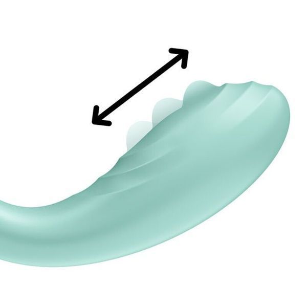 Вібратор із перлинною стимуляцією точки G Satisfyer Rrrolling Pleasure Mint SO6075