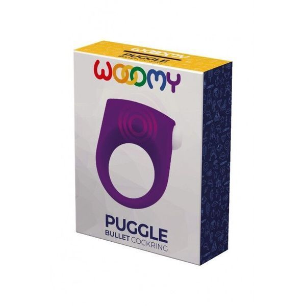 Ерекційне віброкільце Wooomy Puggle, 1 віброрежим, діаметр 3&ndash;4,4 см SO7437