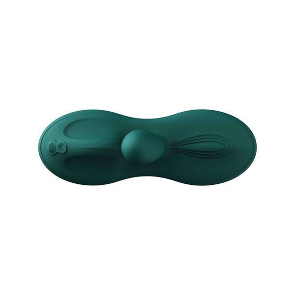 Sit-on-top смарт-вибратор Zalo &ndash; Flora Smart Vibrating Pad Turquoise Green, 9 моторов SX0715