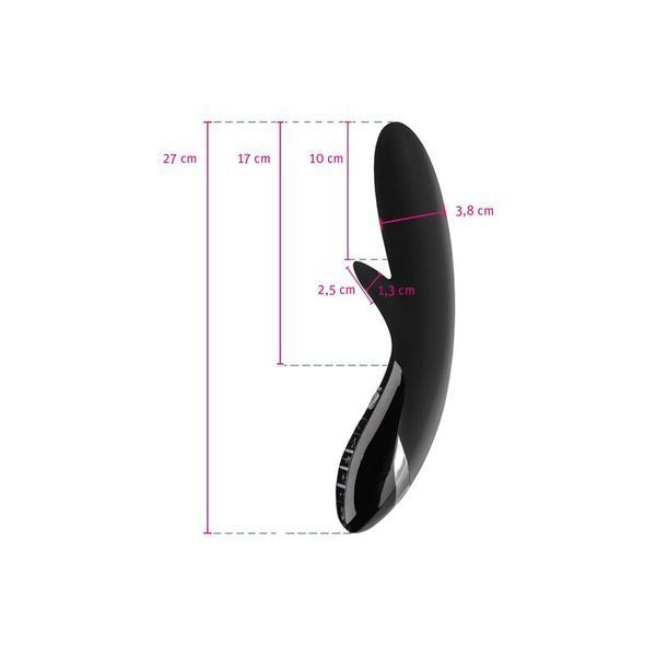 Вибратор-кролик с электростимуляцией Mystim Daring Danny eStim Black, миостимулятор SO2988