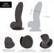 Фаллоимитатор ADDICTION Ben 7" Dildo With Balls Black, вибропуля в подарок SX3156 фото 4
