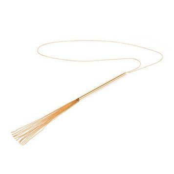 Ланцюжок-батіг на шию Bijoux Indiscrets MAGNIFIQUE Necklace Whip - Gold, прикраса для тіла SO2661