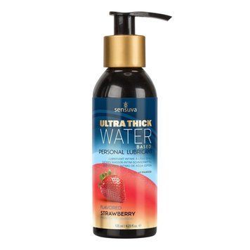 Густа змазка на водній основі Sensuva UltraThick Water-Based Strawberry (125 мл) без парабенів SO3234
