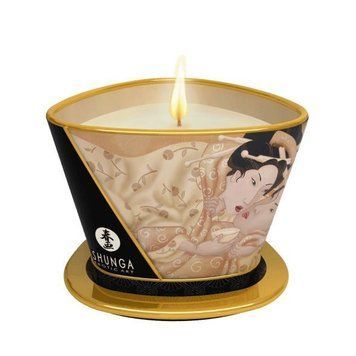 Масажна свічка Shunga Massage Candle &ndash; Vanilla Fetish (170 мл) з афродизіаками SO2511