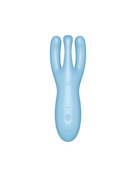Клиторальный смарт вибратор Satisfyer Threesome 4 Blue с тремя пальчиками SO6081