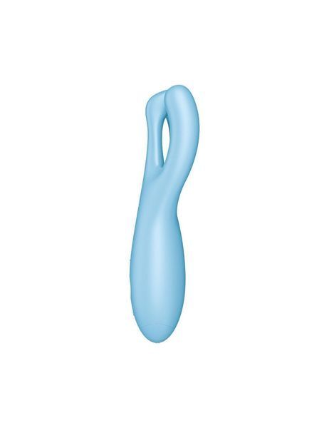 Клиторальный смарт вибратор Satisfyer Threesome 4 Blue с тремя пальчиками SO6081