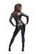 Комбинезон Noir Handmade F162 Powerwetlook overall with leash and two-way zipper, 3XL, мокрый эффект SX0046 фото 2