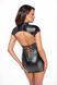 Платье Noir Handmade F309 Fantasy, XL, black, мини, под латекс, короткий рукав, шнуровка сзади SX0294 фото 3