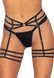 Пояс для чулок Leg Avenue Rhinestone garter strapps OS Black SO7932 фото 1
